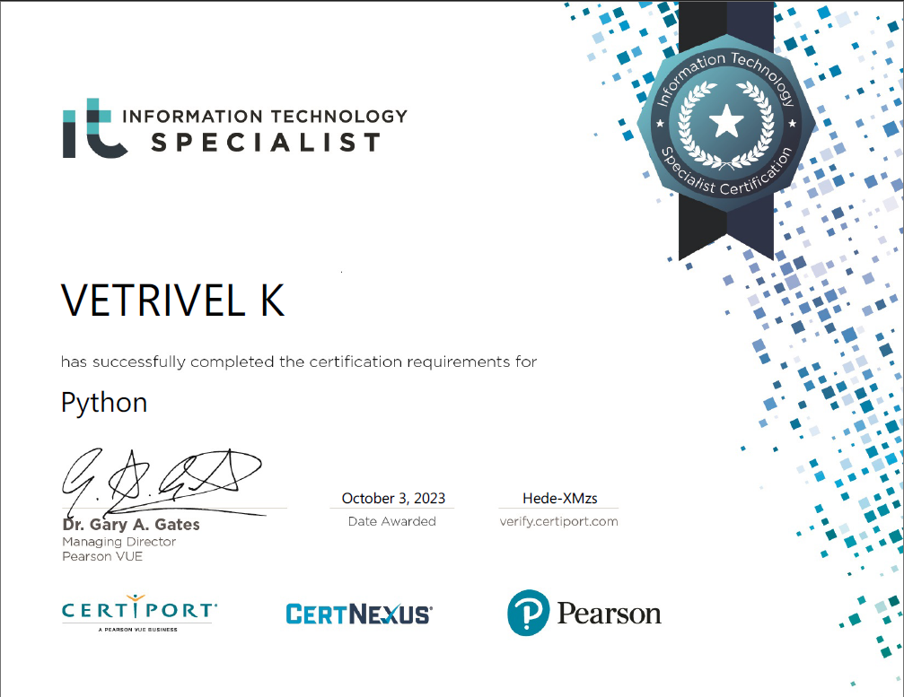 Microsoft Python Certificate